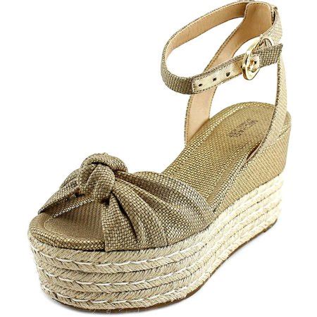 NWB Michael Kors Maxwell Mid Wedge Gold Size 9 